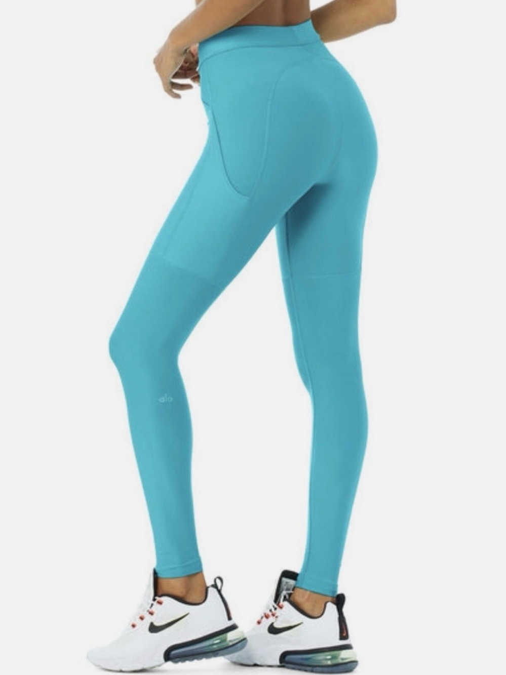 Alo Yoga High-Waist Airlift 4-Pocket Utility Leggings Bright Aqua